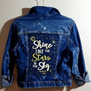 Diamond Jeweled Jean Jacket